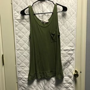 Green LOFT tank top blouse